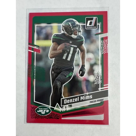 Other - Denzel‎ Mims 2023 Donruss #232 Press Proof Red New York Jets